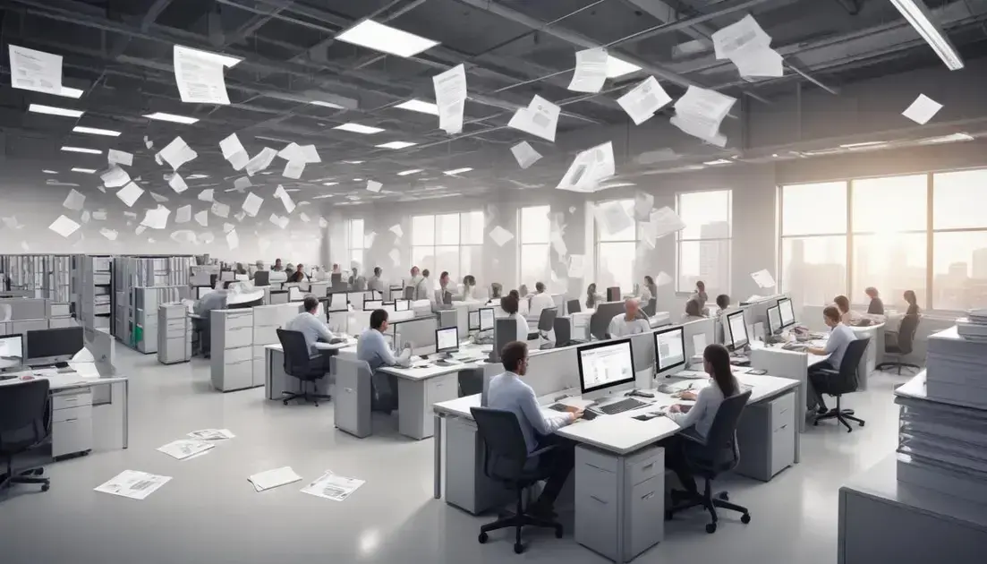 Impactos da gestão de documentos na produtividade