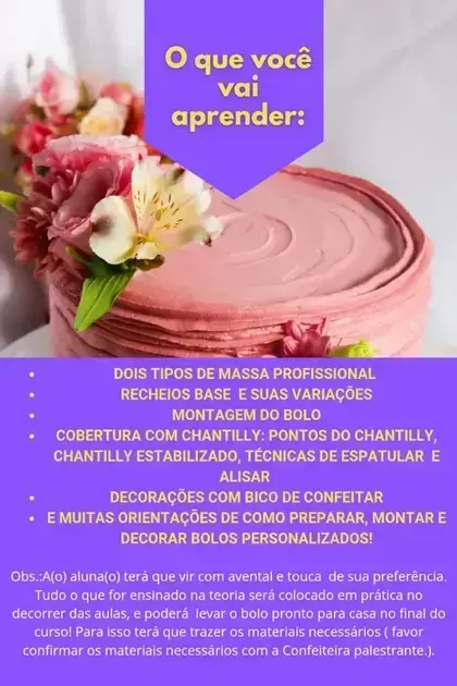 curso de confeitaria em bh gratuito