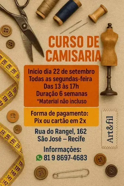 curso de corte e costura gratuito em sp