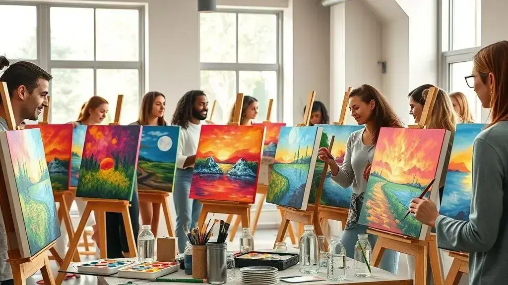 curso de pintura em tela gratuito