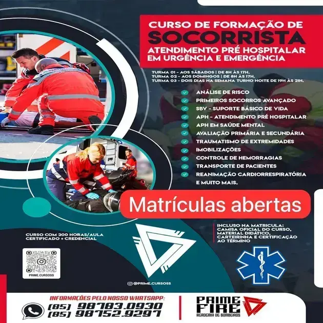 curso de primeiro socorros gratuito