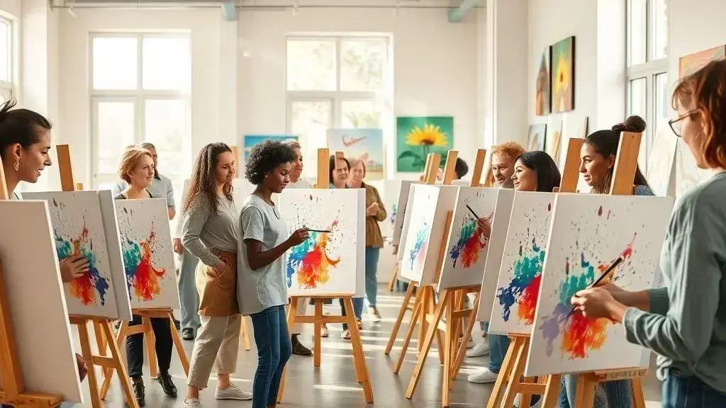 cursos gratuitos de pintura em tela