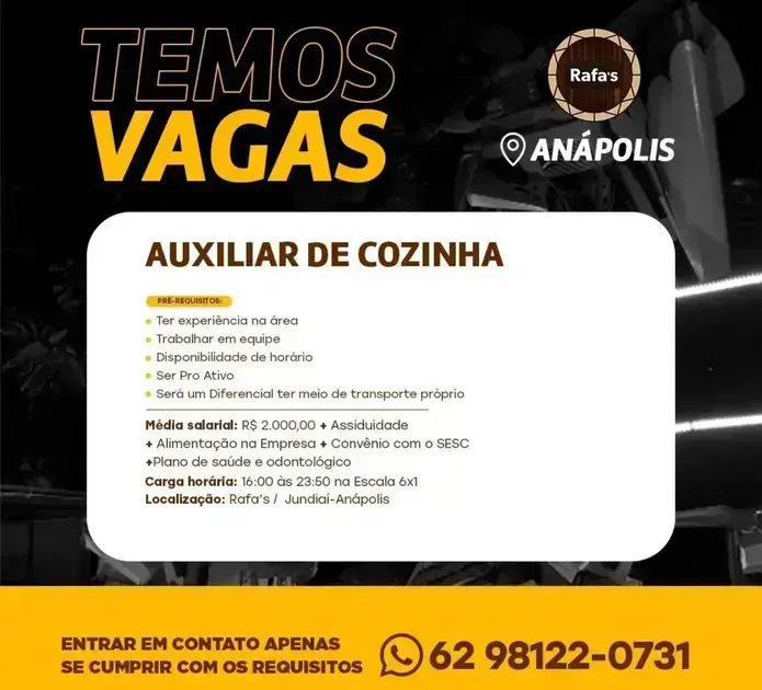 vagas de emprego em anapolis