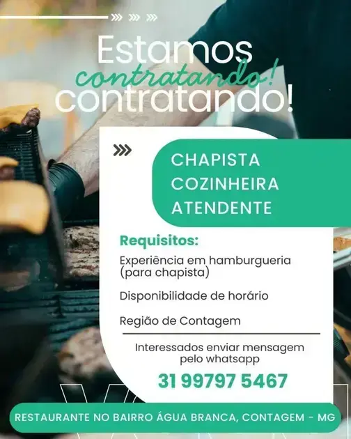 vagas de emprego em contagem