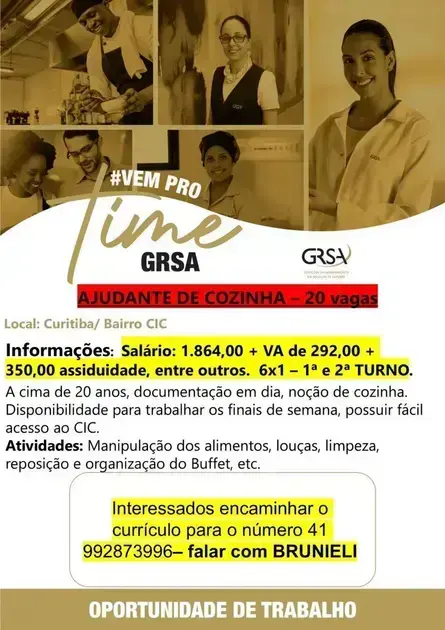 vagas de emprego em curitiba olx