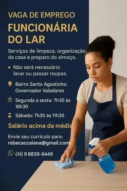 vagas de emprego em governador valadares