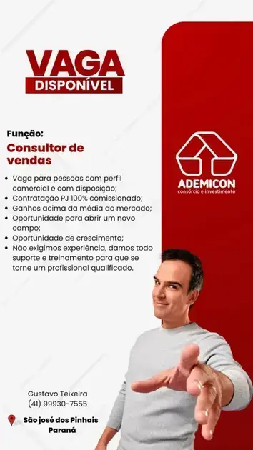 vagas de emprego em são josé dos pinhais
