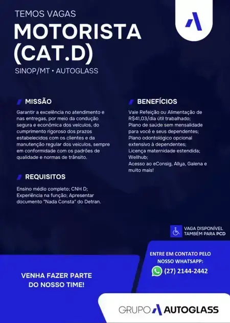 vagas de emprego em sinop