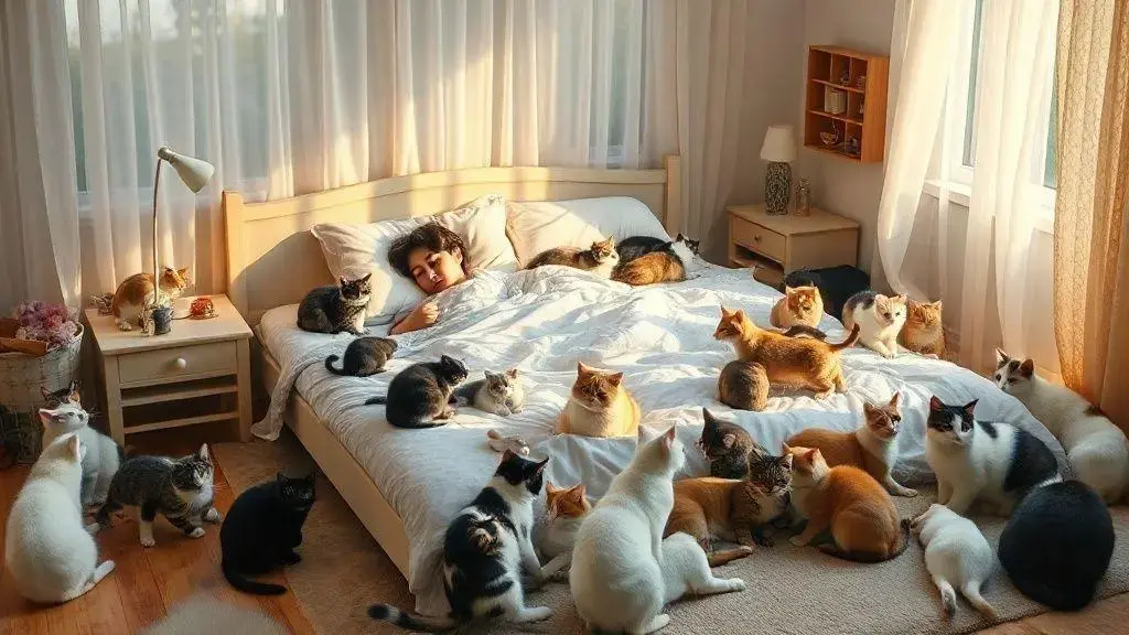 que significa soñar con muchos gatos