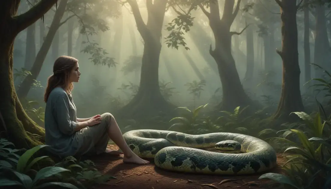 que significa soñar con serpientes grandes