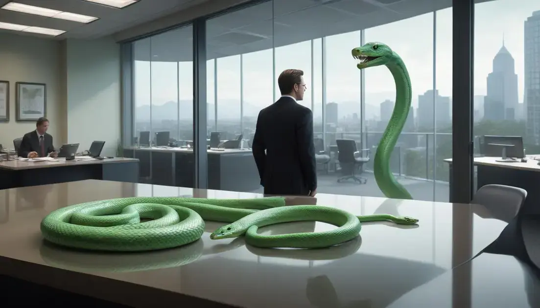 que significa soñar con serpientes verdes