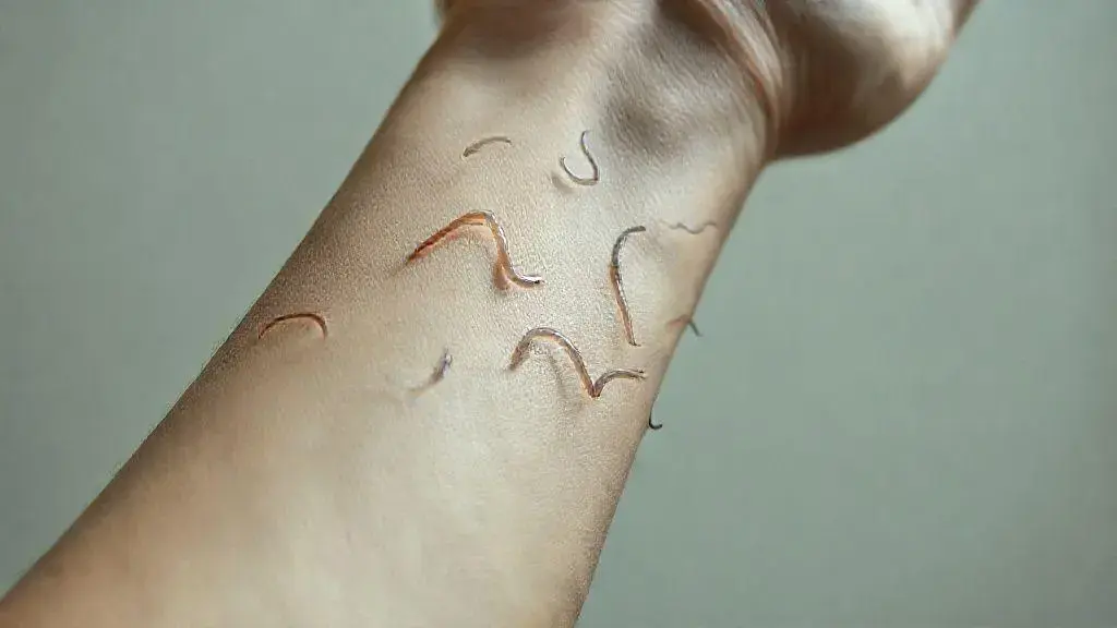 soñar con gusanos en el cuerpo